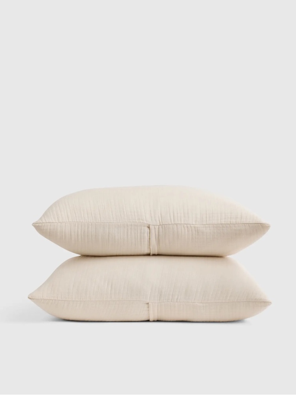 QUINCE Organic Airy Gauze Sham Set Standard Ivory 7561